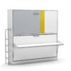 Opklap stapelbed Smart Bunk met bureau