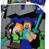 Minecraft Dekbedovertrek 140 x 200 cm - polykatoen