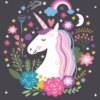 Unicorn fleece deken Unicorns are Real - 100 x 140 cm