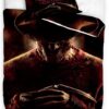 Warner bros. Dekbedovertrek A Nightmare on Elm street - 140 X 200 cm - 70 x 90 cm - Zwart