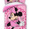 Roze Minnie Mouse Dekbedovertrek- 140 x 200 cm - Katoen - 70 x 90 cm