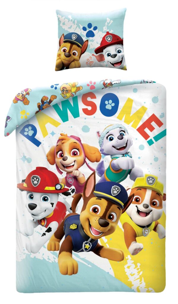 Paw Patrol dekbedovertrek Winter 140 x 200 cm - 70 x 90 cm