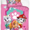 PAW Patrol Dekbedovertrek Pup Power - 140 x 200 cm - Katoen - roze