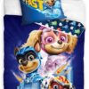 PAW Patrol Dekbedovertrek eenpersoons 140 x 200 cm - Katoen - blauw