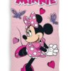 Minnie Mouse strandlaken Happy 70 x 140 cm Roze