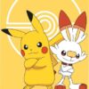 Pokemon strandlaken Polyester 70 x 140 cm geel