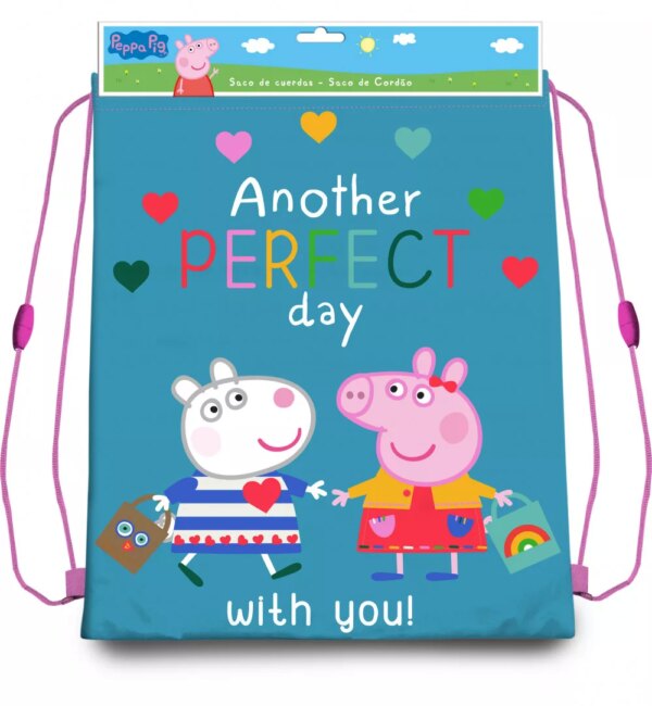 Peppa Pig gymtas another day 30 x 40 cm