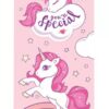 Unicorn Strandlaken you&apos;re special - 70 x 140 cm roze