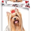 Animal Pictures dekbedovertrek Yorkshire Terrier 140 x 200 cm 70 x 90 cm - Katoen