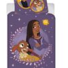 Disney Wish Dekbedovertrek paars- Eenpersoons - 140 x 200 cm